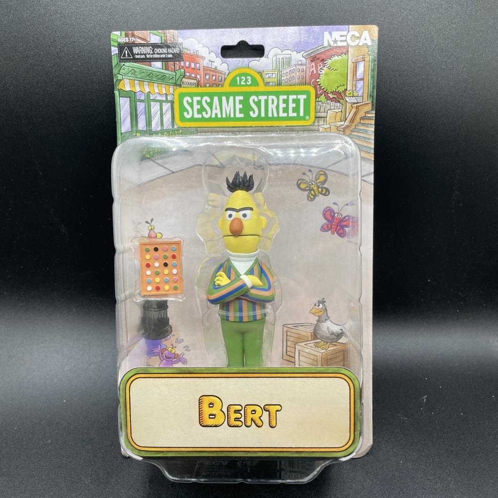 Sesame Street Bert 6-Inch Action Figure NECA Toony Classics New